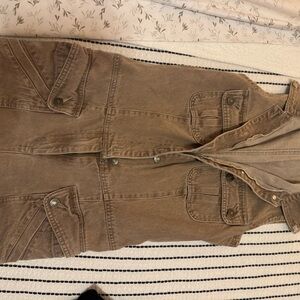 Brown Utility romper